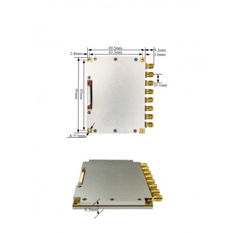 Factory wholesale 8 ports R2000 UHF RFID module  passive multi tag rfid reader module